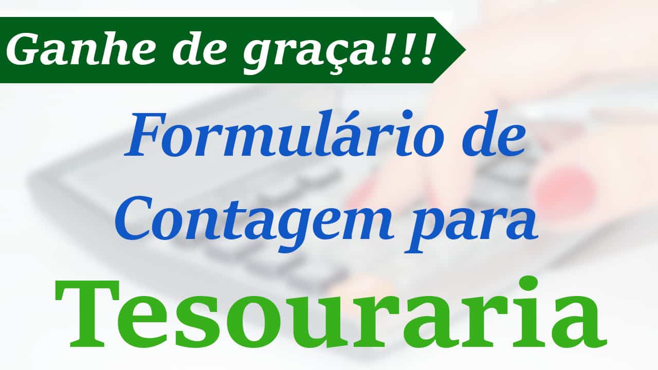 Formulário De Contagem na Tesouraria da Igreja